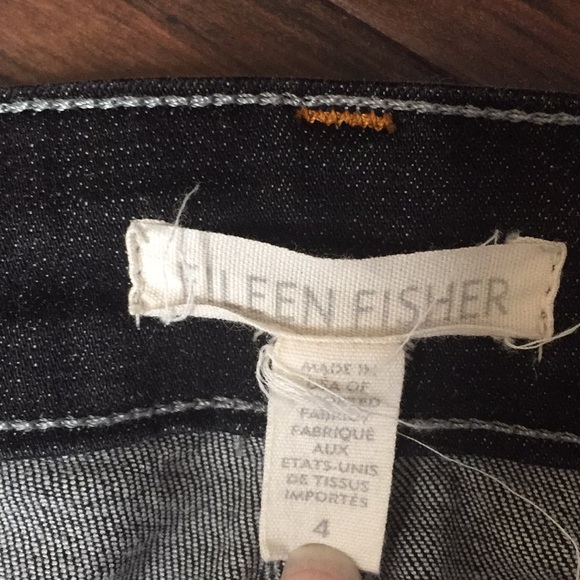 Eileen Fisher black jeans size 4 - Picture 2 of 6